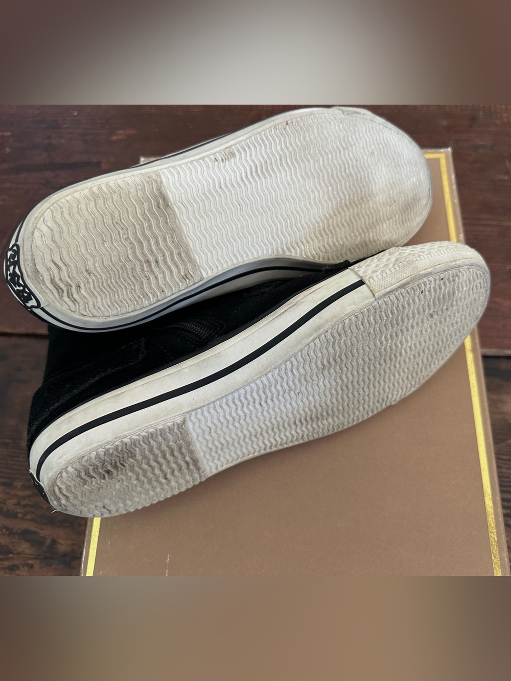 ASH-FRESH Suede Buckle High-Top Sneakers - Picture 7 of 11